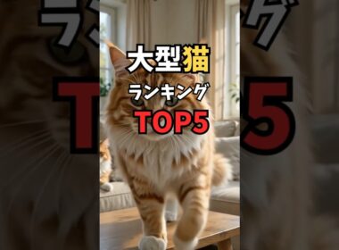 猫とは思えない大きさ😽…大型猫ランキングTOP5 #猫のいる暮らし #猫雑学 #cat #shorts