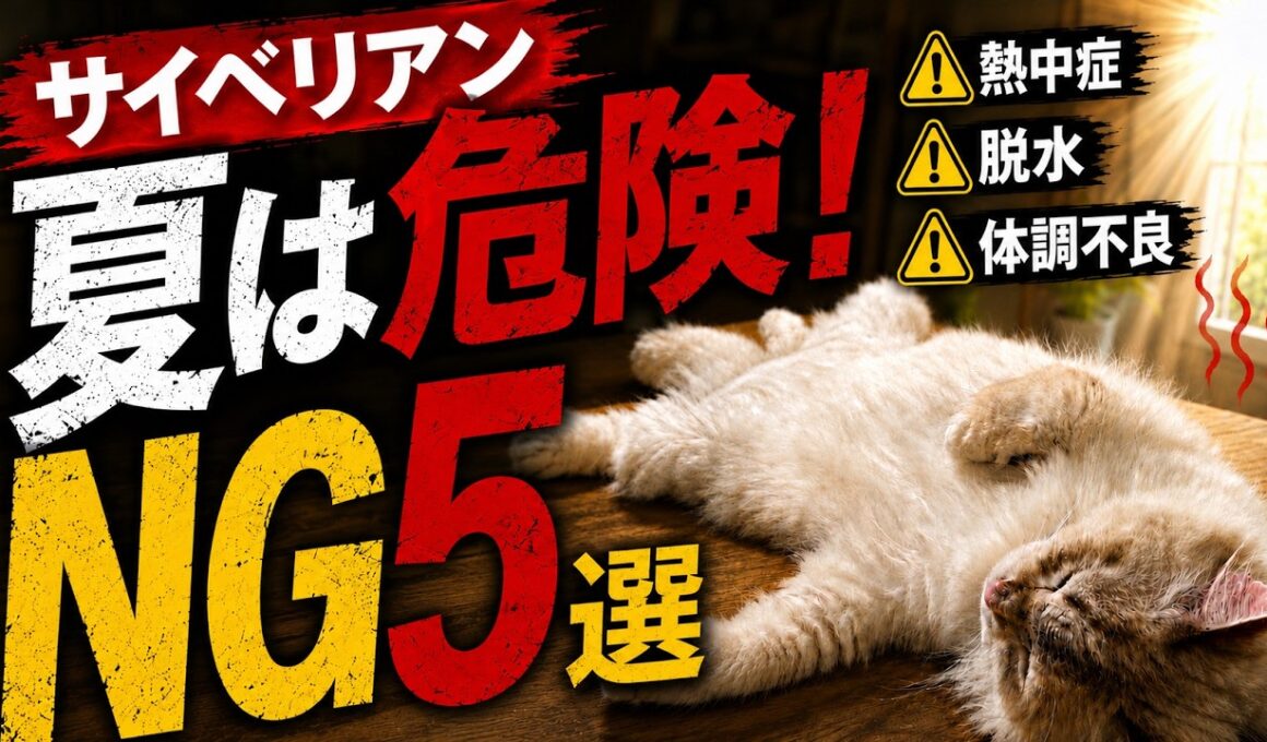 サイベリアン、夏に絶対やってはいけないこと5選【知らないと危険】