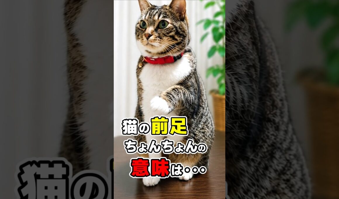なぜ猫は前足でちょんちょんしてくるのか？7つの理由！ #猫雑学 #ねこたんの解説 #猫