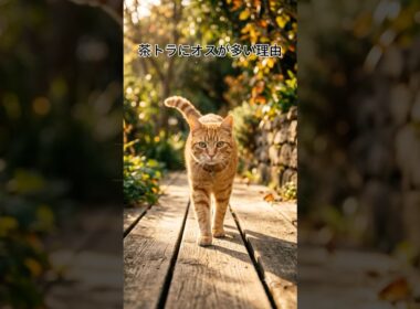【猫雑学】茶トラにオスが多い理由が、三毛猫と同じ遺伝子の仕業だった #猫雑学 #猫の不思議 #shorts