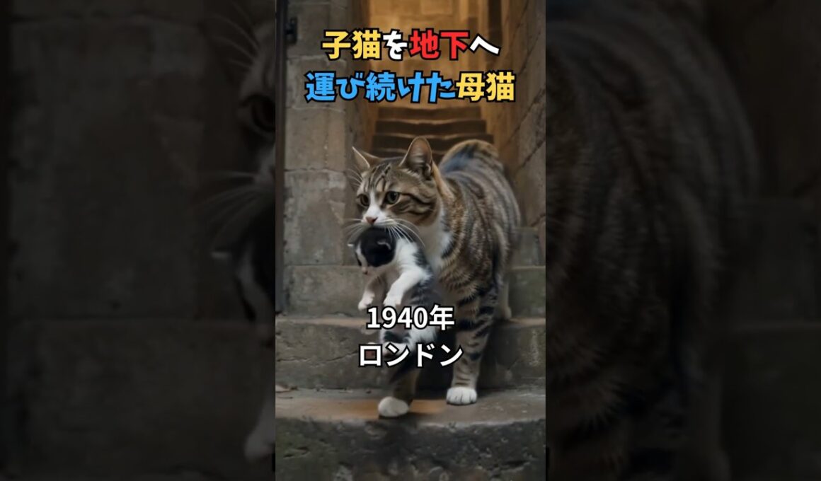 なぜ母猫は子猫を地下室へ運び続けたのか｜教会猫フェイス #猫 #猫の雑学 #Shorts #猫雑学 #猫のいる暮らし #猫好きさんと繋がりたい