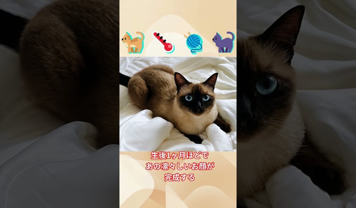 シャム猫の毛色は「体温計」だった