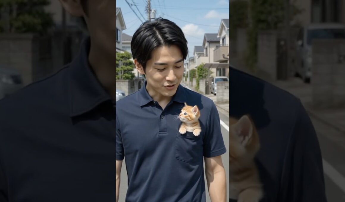 ポケットに子猫忍ばせて散歩するやつw