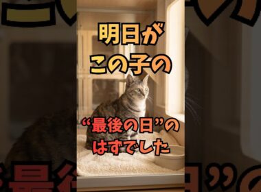 明日、この猫の“最後の日”が来るはずでした 🐾 Tomorrow Was Supposed to Be This Cat's Last Day #猫