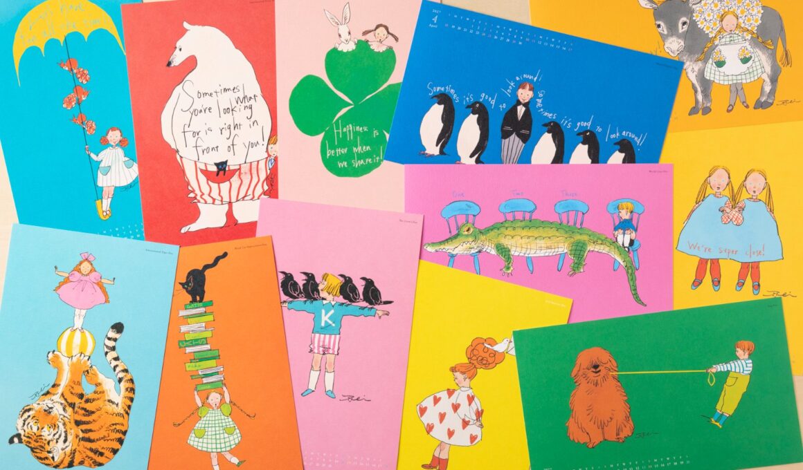 くらはしれい 複製原画展「いきものたち」が蔦屋書店で、女の子や猫をモチーフにした皿やマグネットも - ファッションプレス