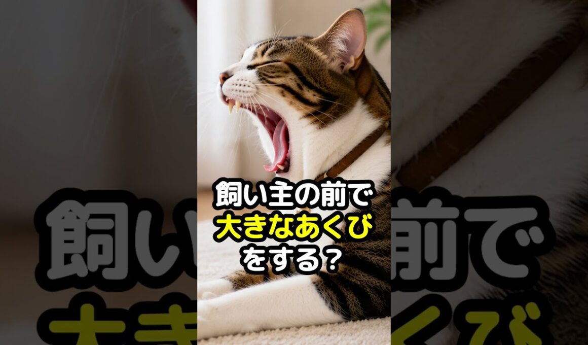 ネコはなぜ飼い主の前で大きなあくびをする？実は眠いだけじゃなかった