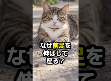ネコはなぜ前足を伸ばして座る？香箱座りとの違いは？