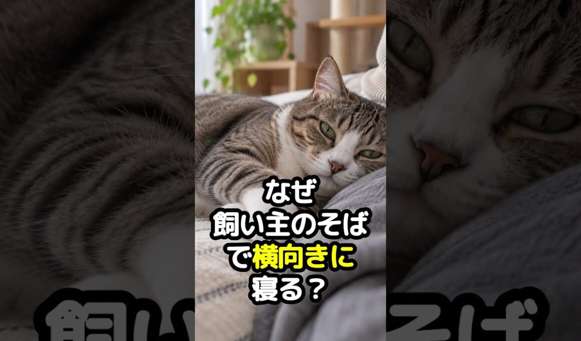 ネコはなぜ飼い主のそばで横向きに寝る？実はくつろいでいた