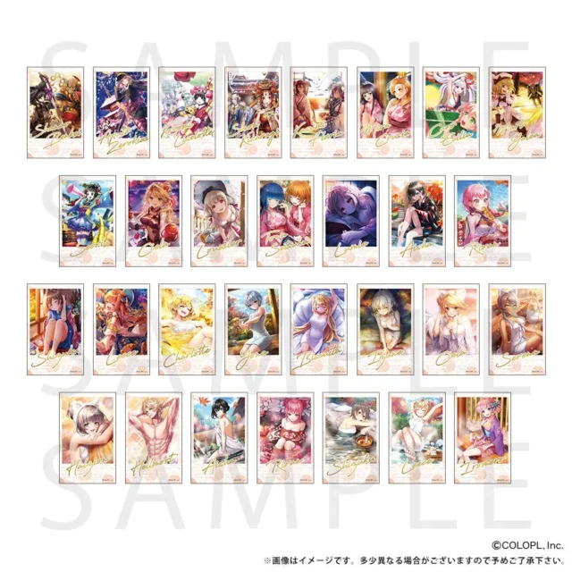 トレーディングビジュアルカード vol.3の全30種が並んだラインナップ画像