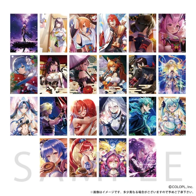 トレーディングブロマイド vol.14のキャラクターイラストサンプル