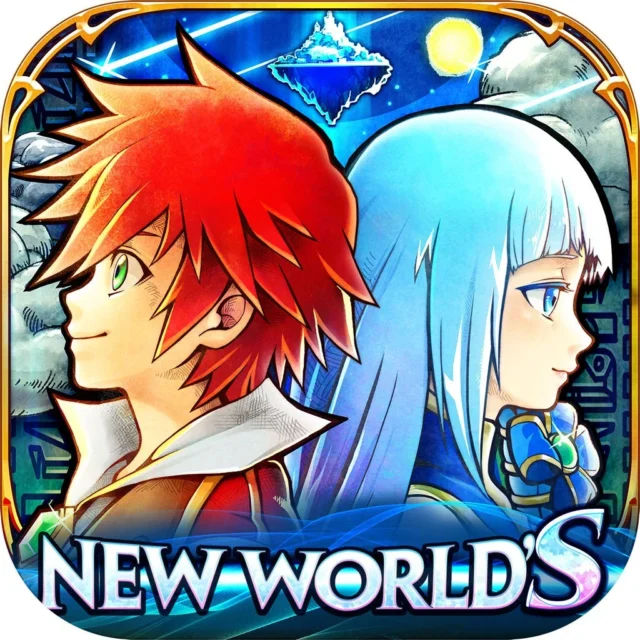 『白猫プロジェクト NEW WORLD'S』のロゴと2人のキャラクターが描かれた告知画像
