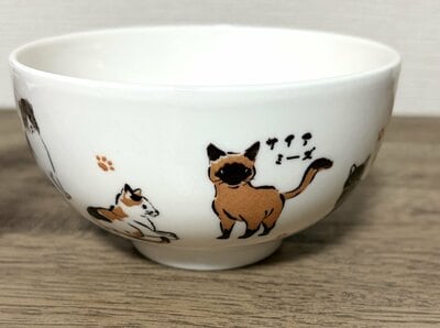 セリア、4580583338289 茶碗 猫まみれ