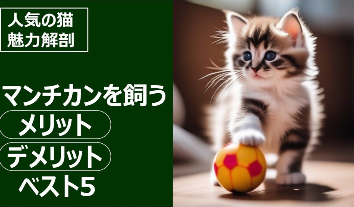 人気の猫 魅力解剖！マンチカンを飼うメリット・デメリット ベスト5