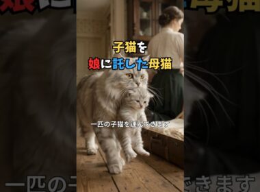 病気の子猫を、娘に託した母猫｜1897年に残された逸話 #猫 #Shorts  #猫のいる暮らし #cat #猫雑学 #猫好きさんと繋がりたい #猫の雑学