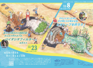 【鹿児島県日置市】猫狐馬の排水を恵みに変える2日間。「ビオトープ＆バイオジオフィルターづくり」参加者募集！／ 猫狐馬ノ杜