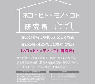 【ピーツーアンドアソシエイツ株式会社】ネコとヒトがより快適に暮らす方法を探る体験型スペース「ネコ×ヒト×モノ×コト研究所」を２０２６年１１月１日にオープン | 鹿児島・九州プレスリリース | 生活情報 | くらし